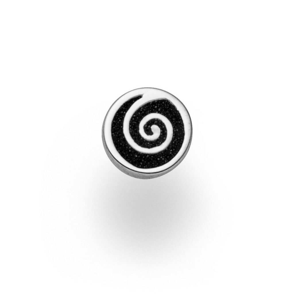 DUR Schmuck Schiebeelemente LAVASAND für Wickelarmband, Silber 925/- rhodiniert