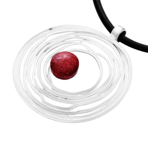 DUR Anhänger FREUNDSCHAFT Koralle, Silber 925/- rhodiniert ( P2724 )