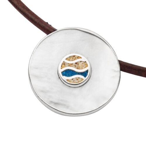 DUR Anhänger STRANDLUST Strand + Steinsand, Perlmutt, Silber 925/- P4089