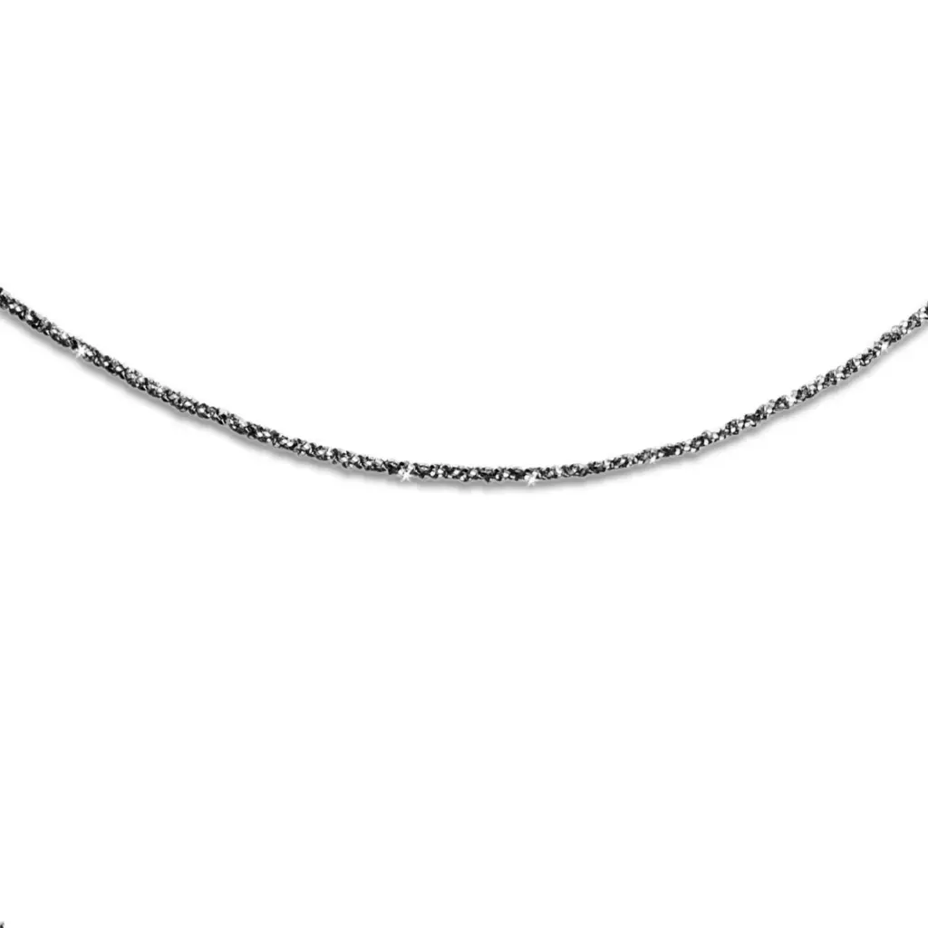 DUR Schmuck zierliche Kette STERNENSTAUB, rhodiniert, Silber 925/- (K2248)