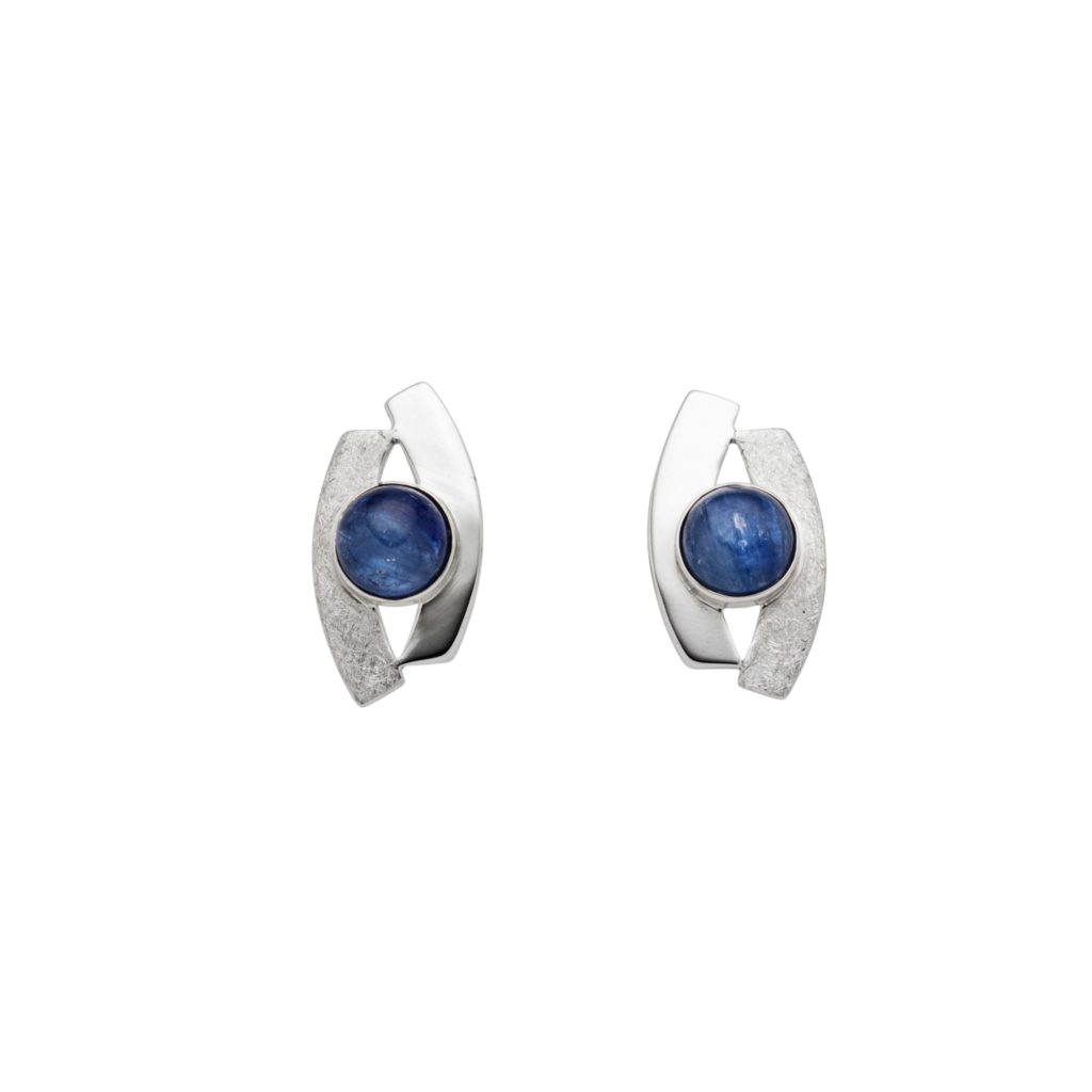 DUR Schmuck Ohrstecker Kyanit, Silber 925/- (O5764)