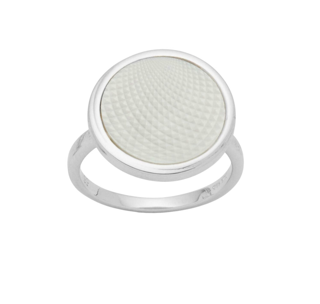 DUR Schmuck Ring WASSERSPIEL Perlmutt, Silber 925/- rhodiniert (R5140)