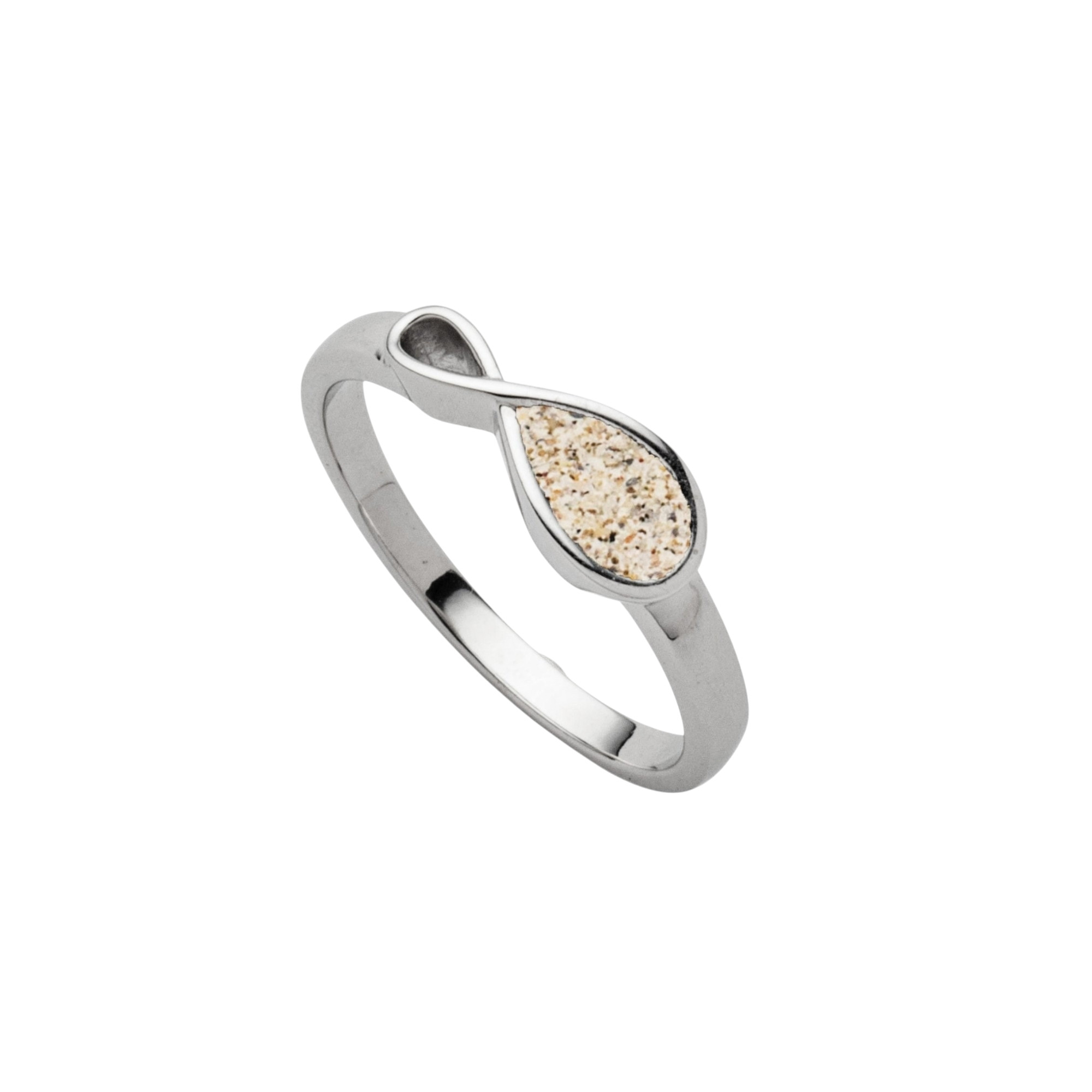 DUR Schmuck Ring FOREVER Strandsand Silber 925/- rhodiniert (R6099)