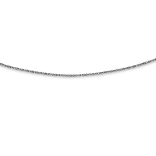 DUR Schmuck Popcornkette, rhodiniert, Silber 925/- (K2256)