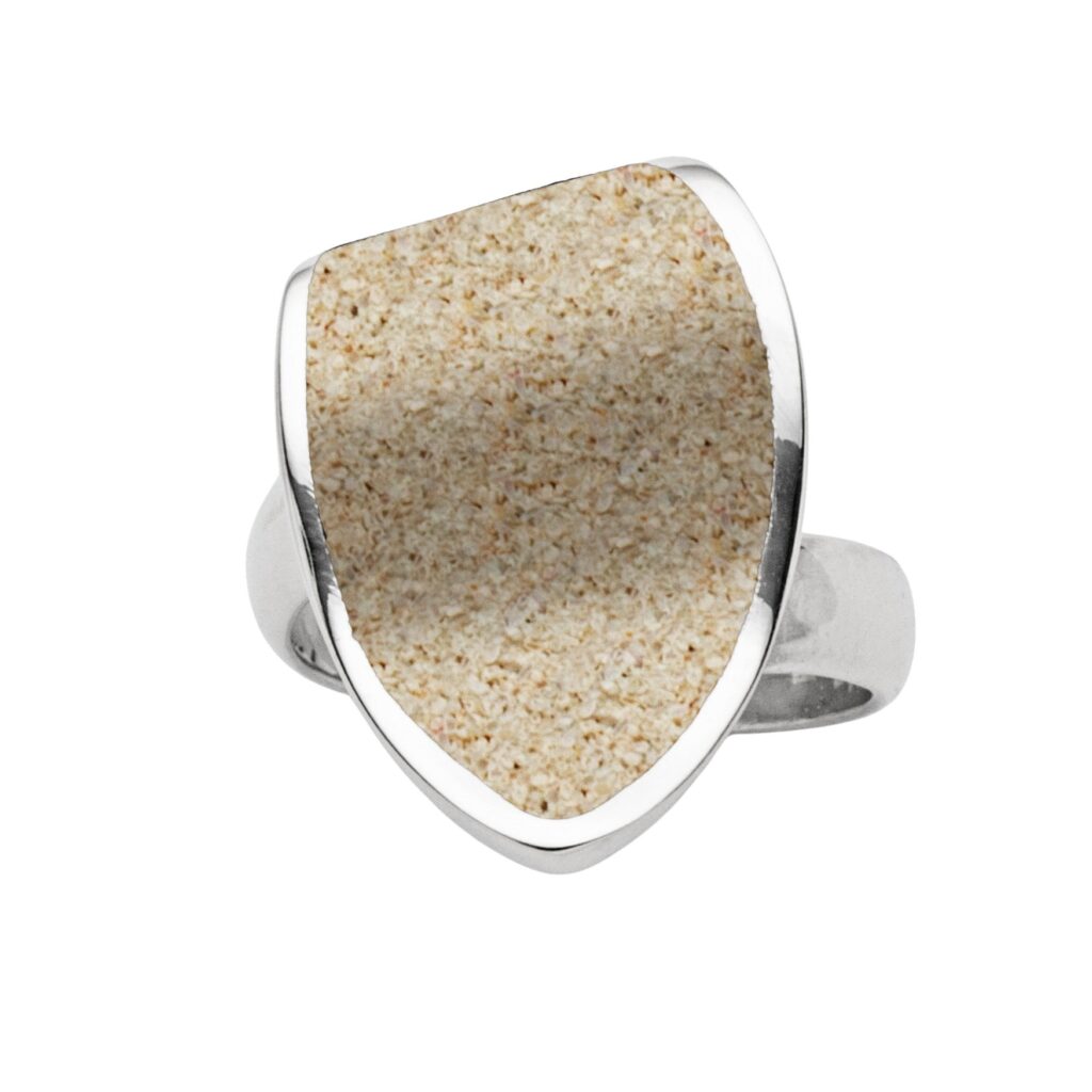 DUR Schmuck Damen Ring SANDINSEL Silber 925/- rhodiniert verstellbar (R5743) Gr.M (Gr.54-58)