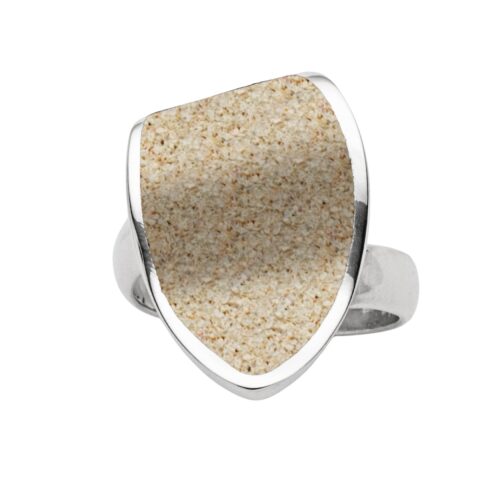DUR Schmuck Damen Ring SANDINSEL Silber 925/- rhodiniert verstellbar (R5743) Gr.M (Gr.54-58)