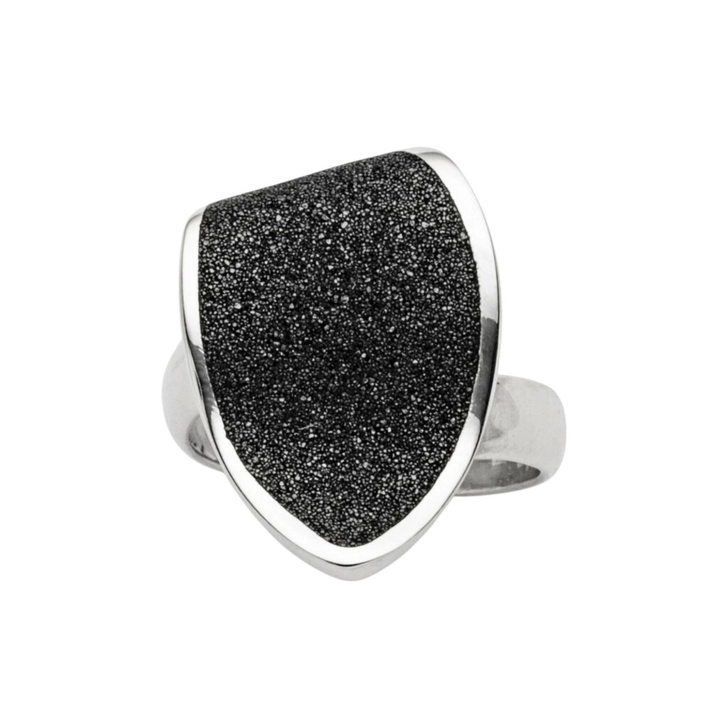 DUR Schmuck Damen Ring LAVAINSEL Silber 925/- rhodiniert verstellbar (R5708) Gr. G Large (58-64)