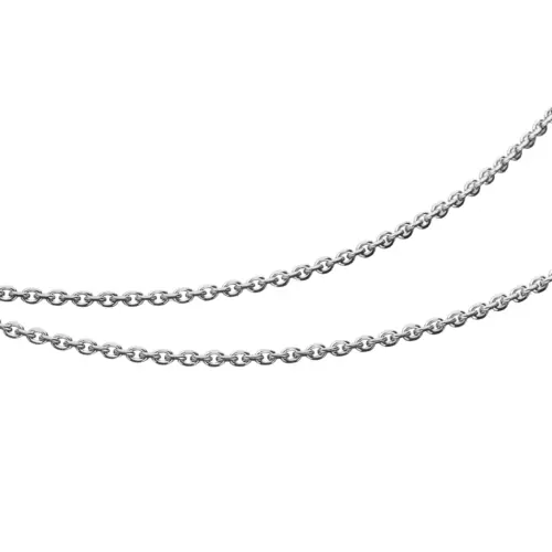 DUR Schmuck Kette "Anker diamantiert" 1,7 mm Silber 925/- rhodiniert (K3056)