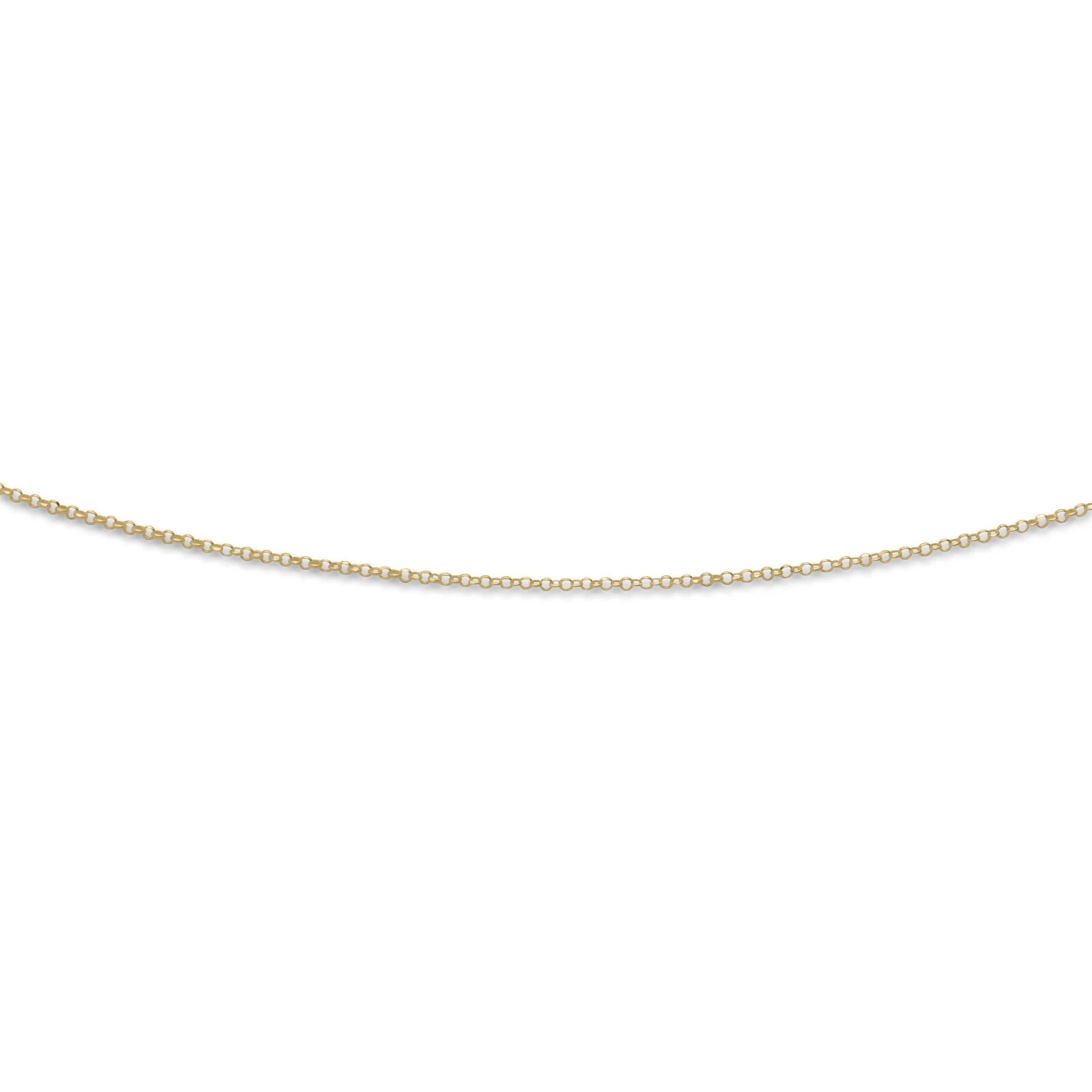 DUR Schmuck Feine Erbs Kette Silber 925/- vergoldet (K2716) Länge wählbar
