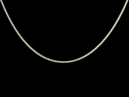 Zopfkette 1,9mm, Silber 925/- rhodiniert für ( DUR ) Anhänger (5-122445)