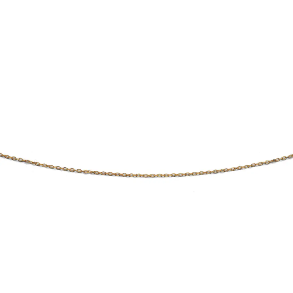 DUR Schmuck geschliffene Ankerkette Silber 925/- vergoldet, 40+5cm (K1395)