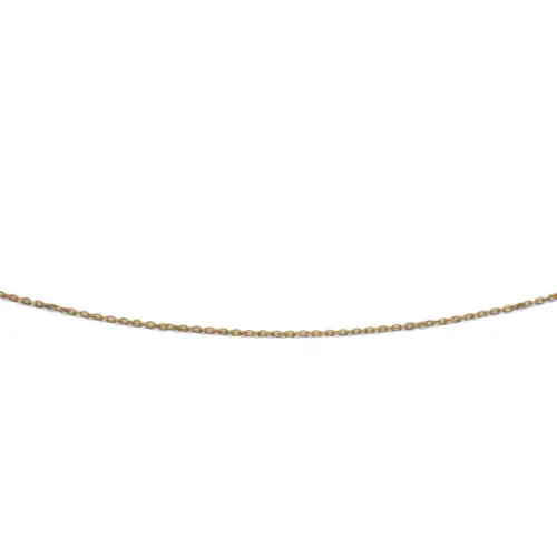 DUR Schmuck geschliffene Ankerkette Silber 925/- vergoldet, 40+5cm (K1395)