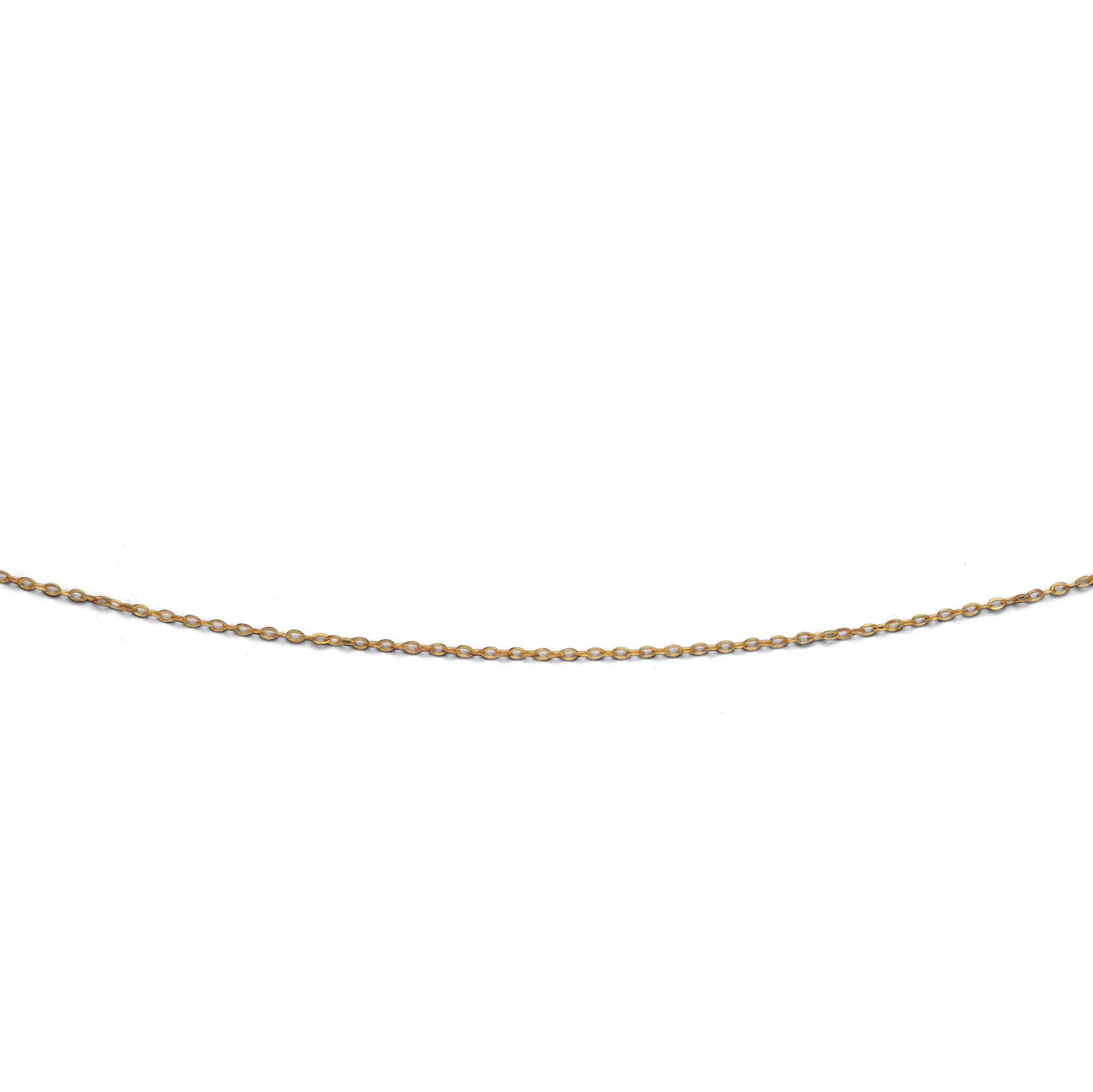 DUR Schmuck geschliffene Ankerkette Silber 925/- vergoldet, 40+5cm (K1395)