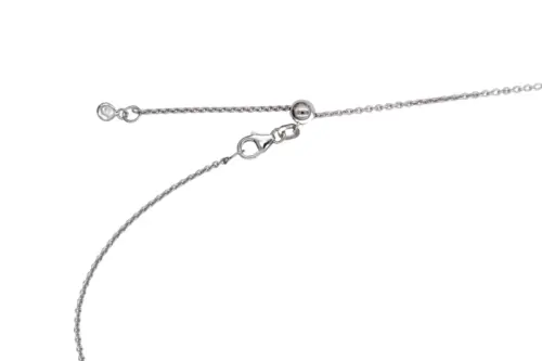 Ankerkette Zirkonia, Silber 925/- SK1011, SK1012 - Länge stufenlos einstellbar