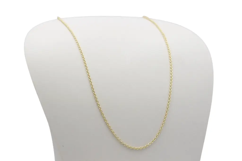 Ankerkette Zirkonia, Silber 925/- vergoldet SK1011, SK1012 stufenlos einstellbar