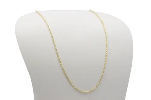 Ankerkette Zirkonia, Silber 925/- vergoldet SK1011, SK1012 stufenlos einstellbar