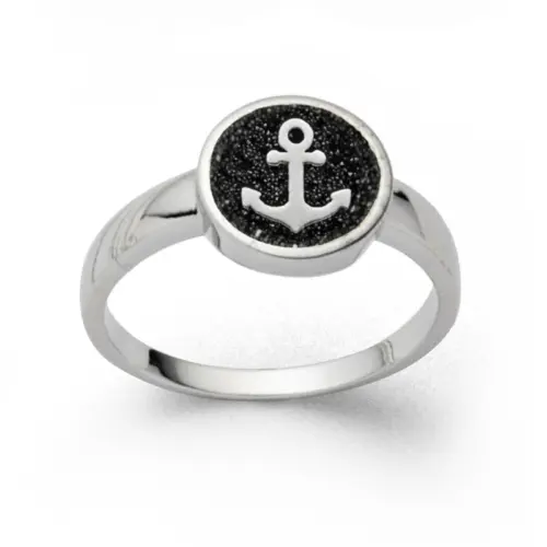 DUR Schmuck Ring HOFFNUNG 2.0 Lavasand Silber 925/-rhodiniert ( R5712)