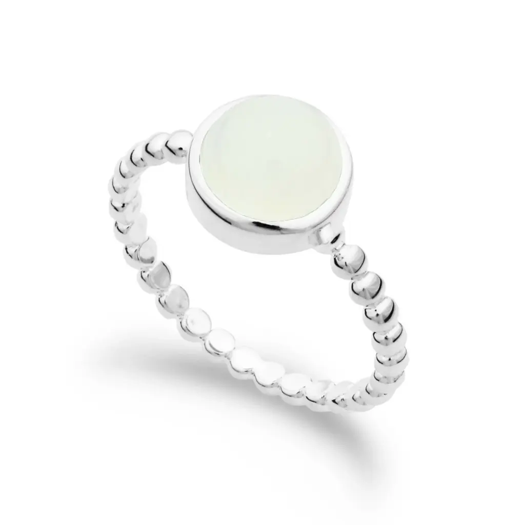 DUR Schmuck zauberhafter DAMEN Ring MONDSTEIN, Silber 925/- (R4654)