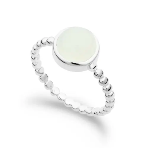 DUR Schmuck zauberhafter DAMEN Ring MONDSTEIN, Silber 925/- (R4654)