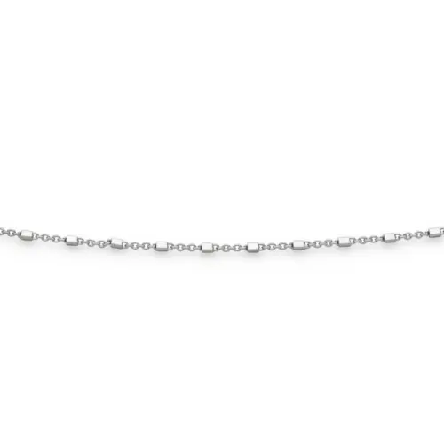 DUR Schmuck Kette FANTASIE 1,2 mm Silber 925/- rhodiniert (K3031)
