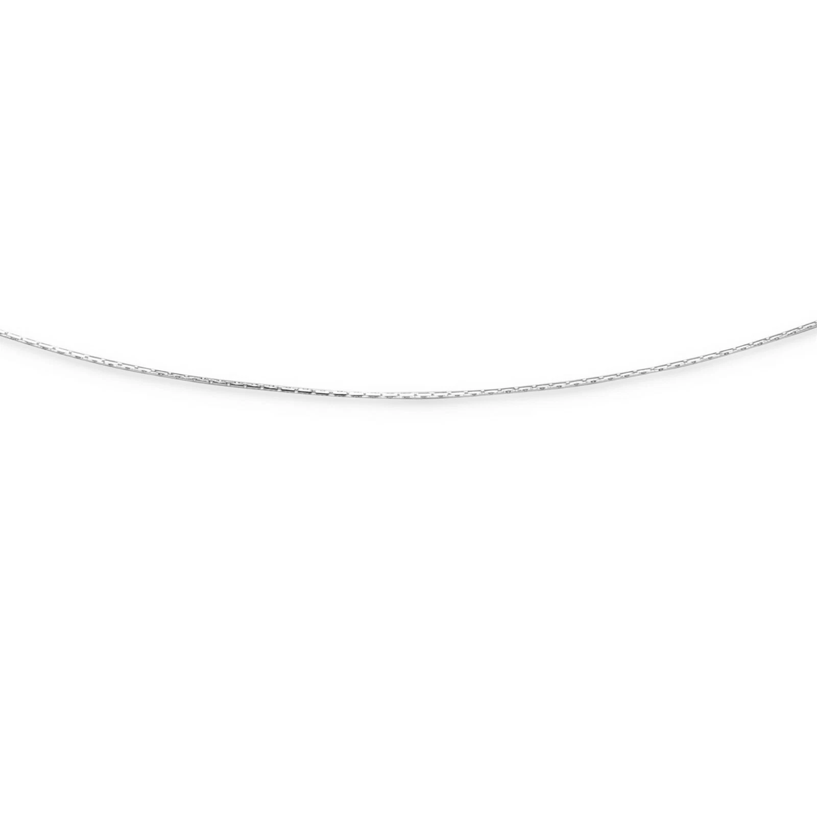 DUR Schmuck feine Haferkornkette Silber 925/-, rhodiniert (K2349)