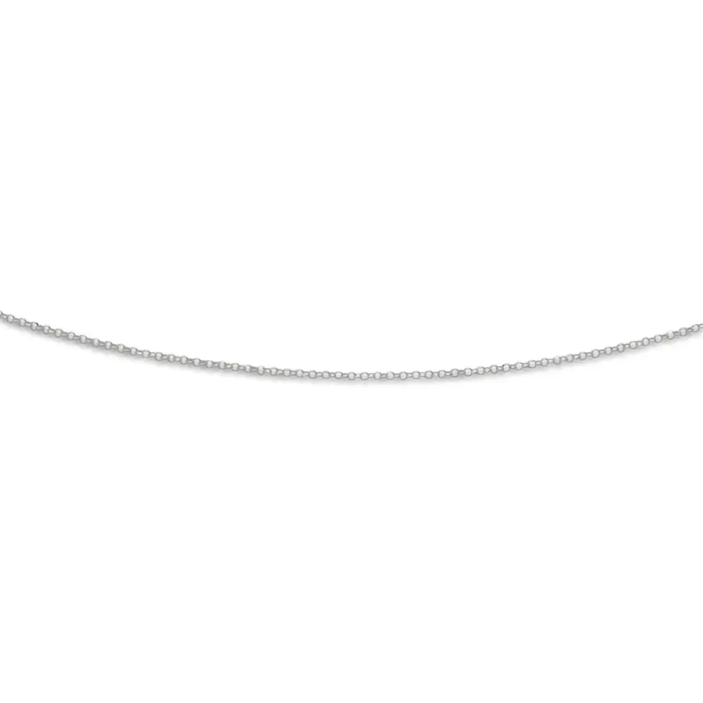 DUR Schmuck Erbs Kette Silber 925/- rhodiniert (K2527) Länge wählbar