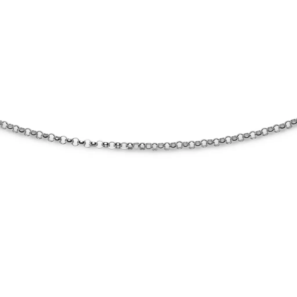 DUR Schmuck stabile Erbs Kette Silber 925/- rhodiniert (K2309) Länge wählbar
