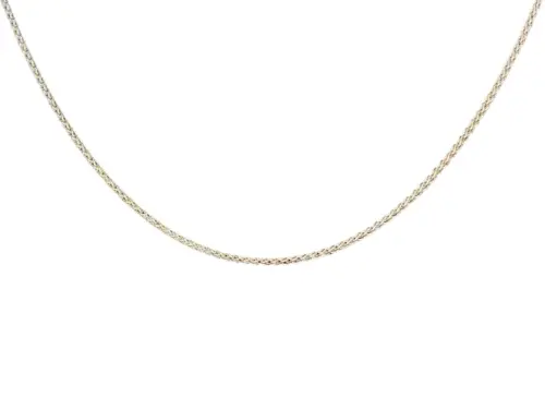 Zopfkette 1,9mm, Silber 925/- rhodiniert für ( DUR ) Anhänger (5-122445)