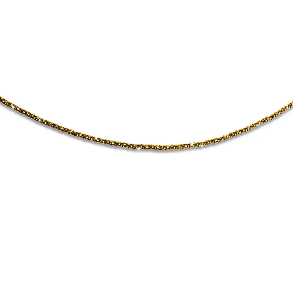 DUR Schmuck zierliche Kette STERNENSTAUB, Silber 925/- vergoldet (K2249)