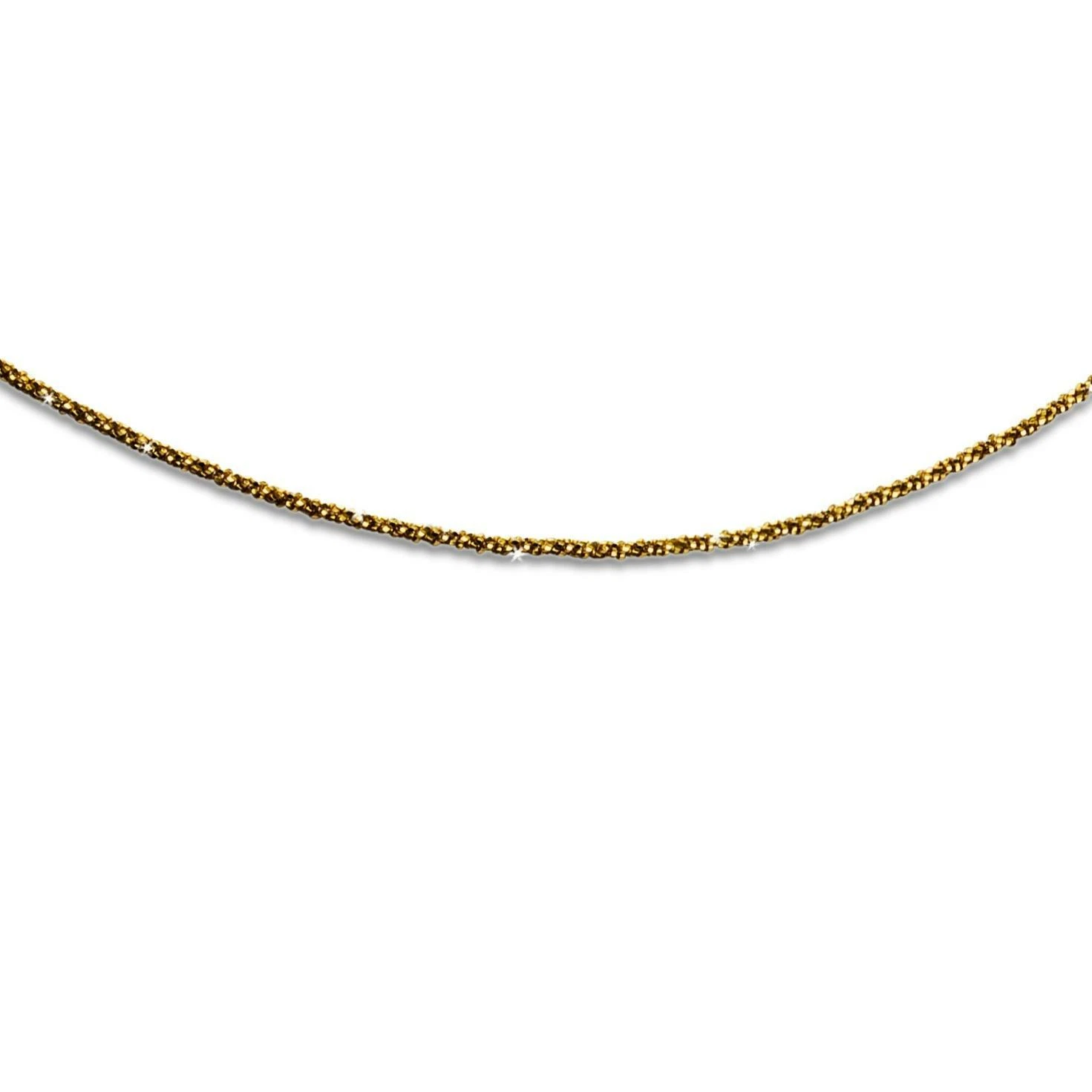 DUR Schmuck zierliche Kette STERNENSTAUB, Silber 925/- vergoldet (K2249)