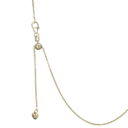 Ankerkette mit Herz, Silber 925/- vergoldet