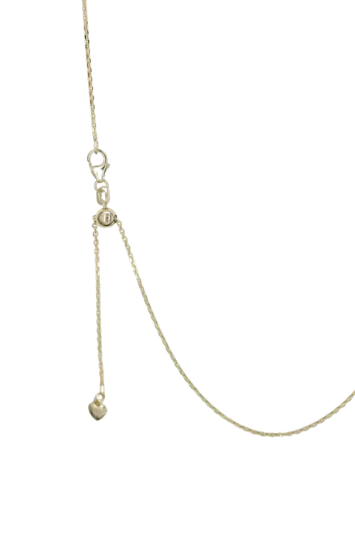 Ankerkette mit Herz, Silber 925/- vergoldet
