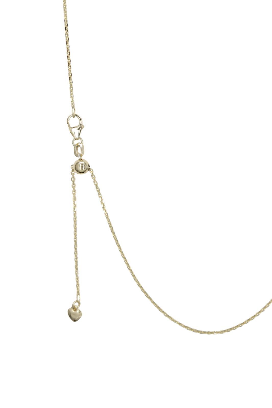 Ankerkette mit Herz, Silber 925/- vergoldet