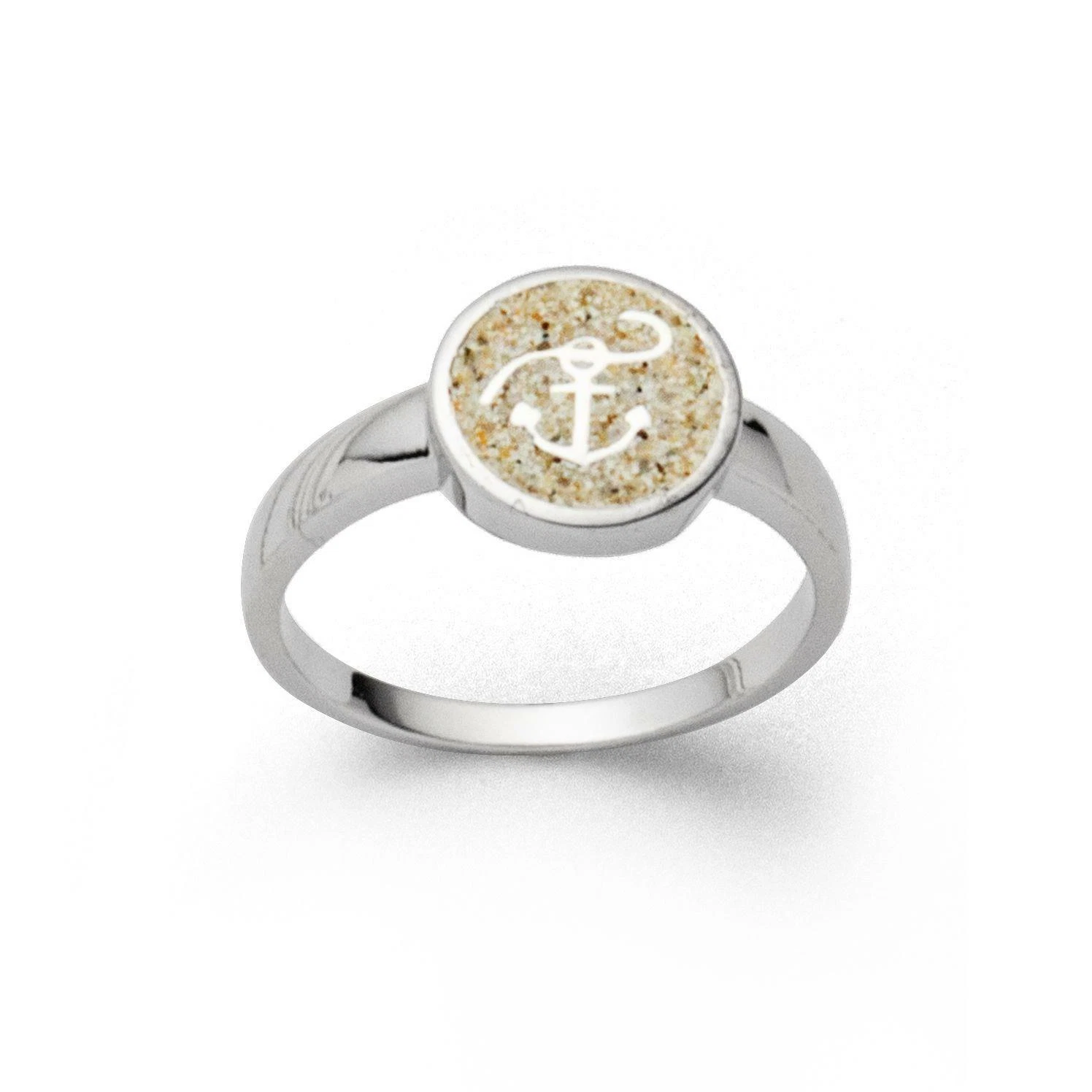 DUR Schmuck Ring HOFFNUNG Strandsand, Silber 925/- rhodiniert (R5580) – Bild 1