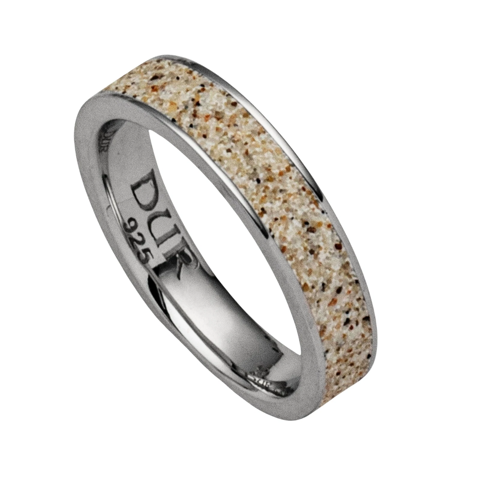 DUR Schmuck Ring MARINA Strandsand Silber 925/-rhodiniert (R5578) – Bild 1