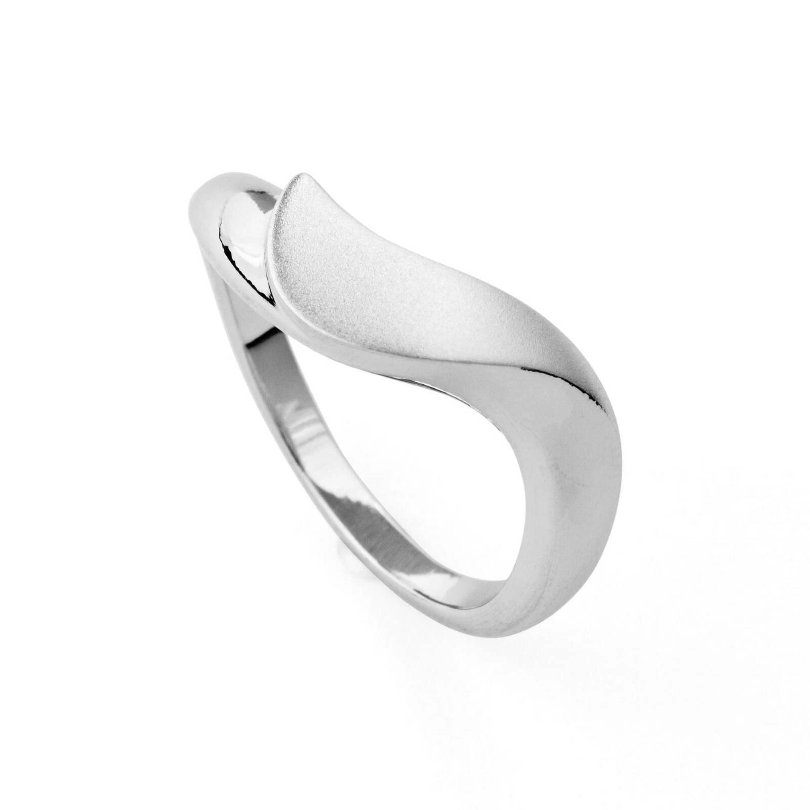 DUR Schmuck Ring SCHWEIF Silber 925/- rhodiniert (R4980) – Bild 1