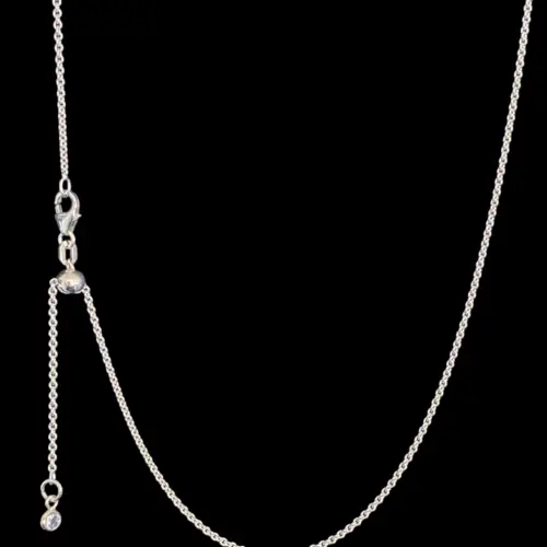 Ankerkette Zirkonia, Silber 925/- SK1011, SK1012 - Länge stufenlos einstellbar – Bild 4