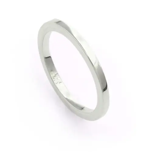 DUR Schmuck zierlicher Ring , Bandring , Vorsteckring, Silber 925/- (R5282)