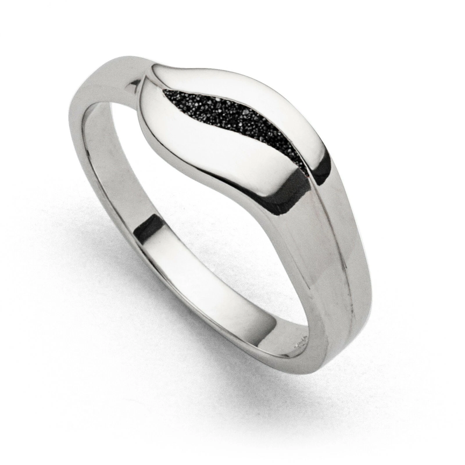 DUR Schmuck Ring SILBERSCHWEIF Lavasand Silber 925/-rhodiniert ( R5700) – Bild 1