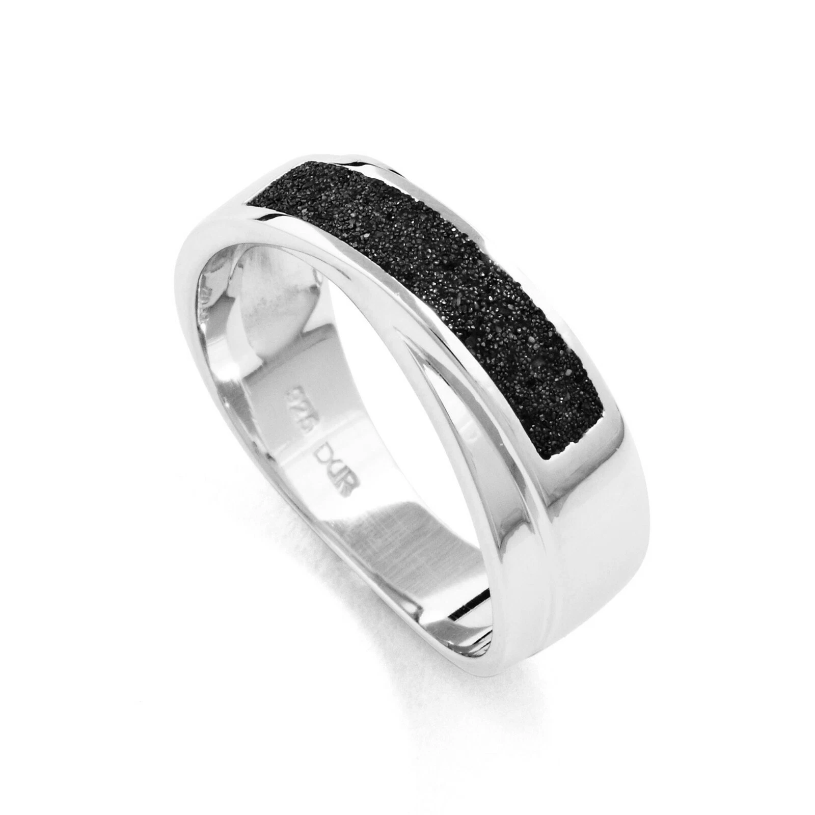 DUR Schmuck Damen Ring LAVASAND , Silber 925/- rhodiniert (R4771) – Bild 1