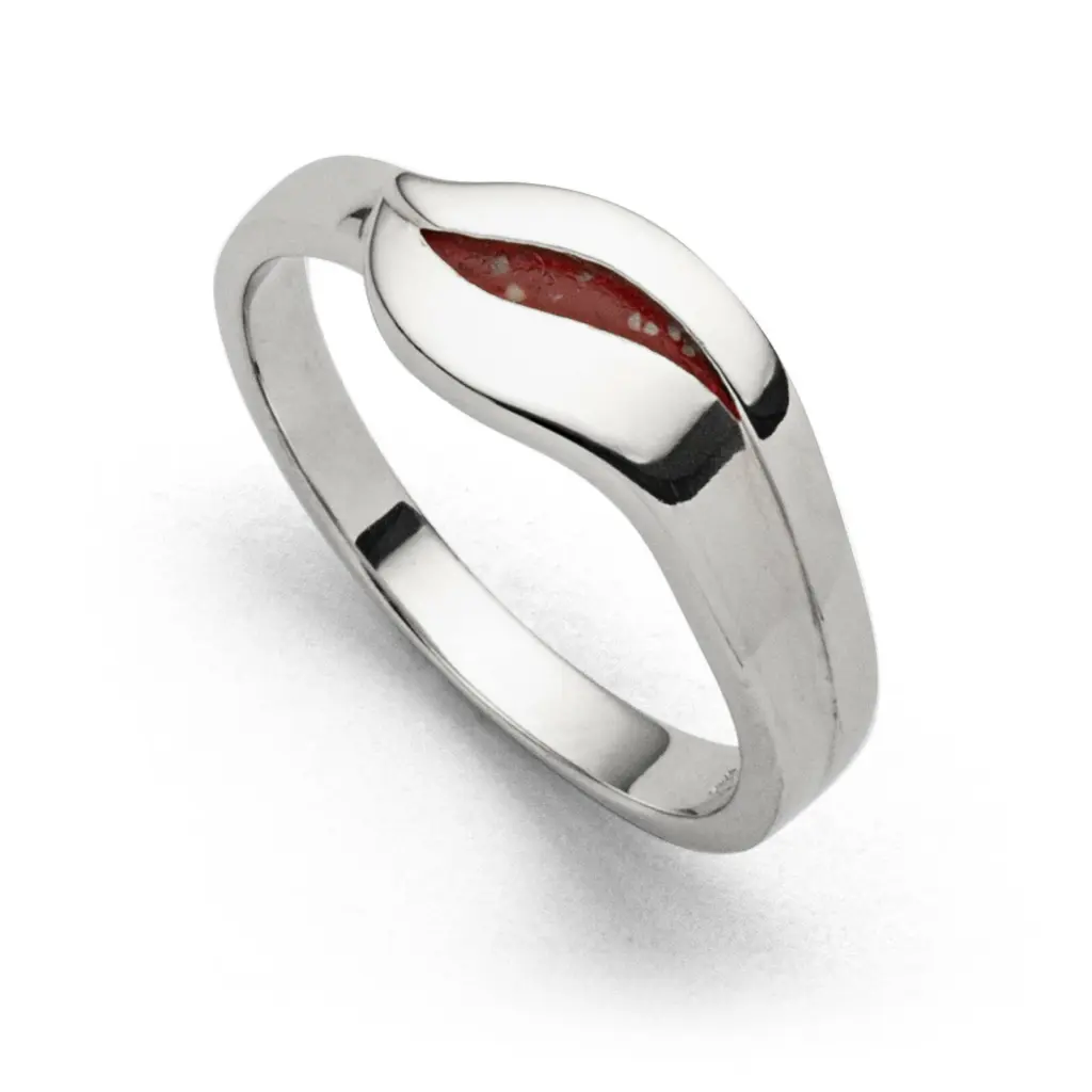 DUR Schmuck Ring SILBERSCHWEIF Koralle Silber 925/-rhodiniert ( R5703)