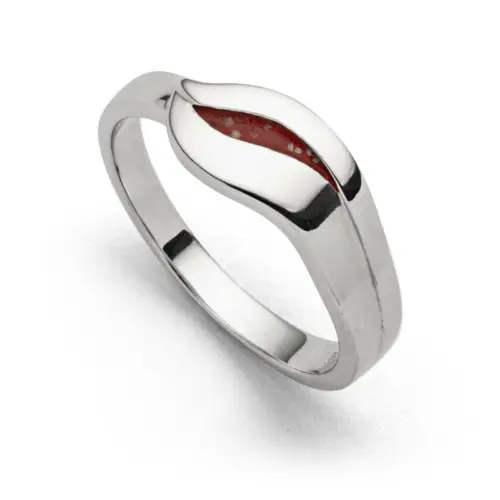 DUR Schmuck Ring SILBERSCHWEIF Koralle Silber 925/-rhodiniert ( R5703)