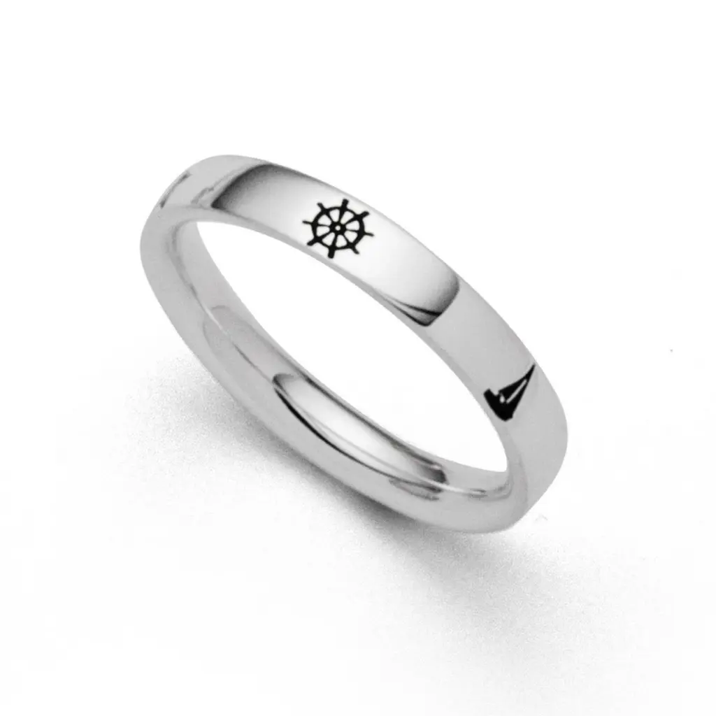 DUR Schmuck Ring MARITIM 5 Motive Silber 925/- Motive oxidiert (R5424)
