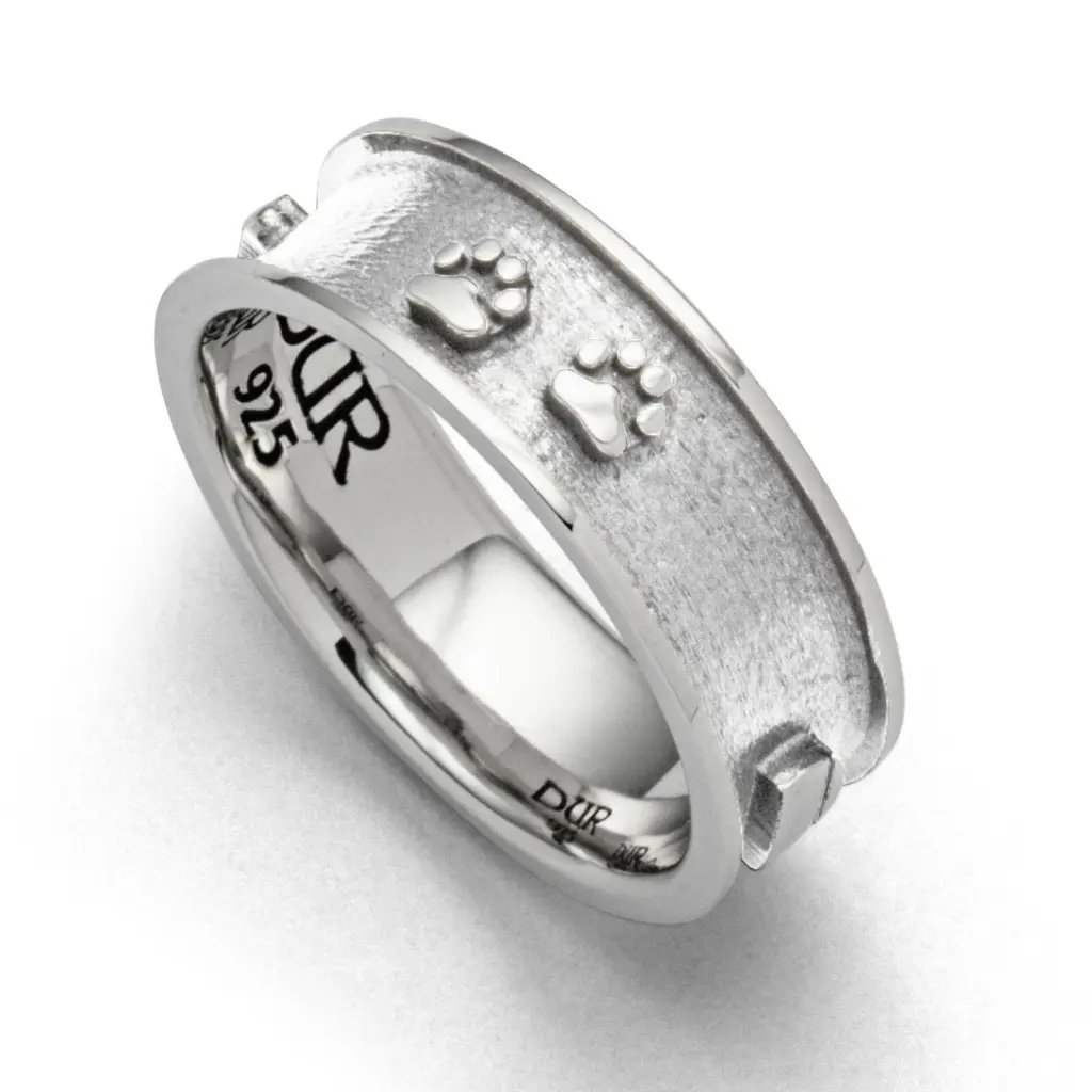 DUR Schmuck Ring ANKER,Silber 925/- rhodiniert (R5399)