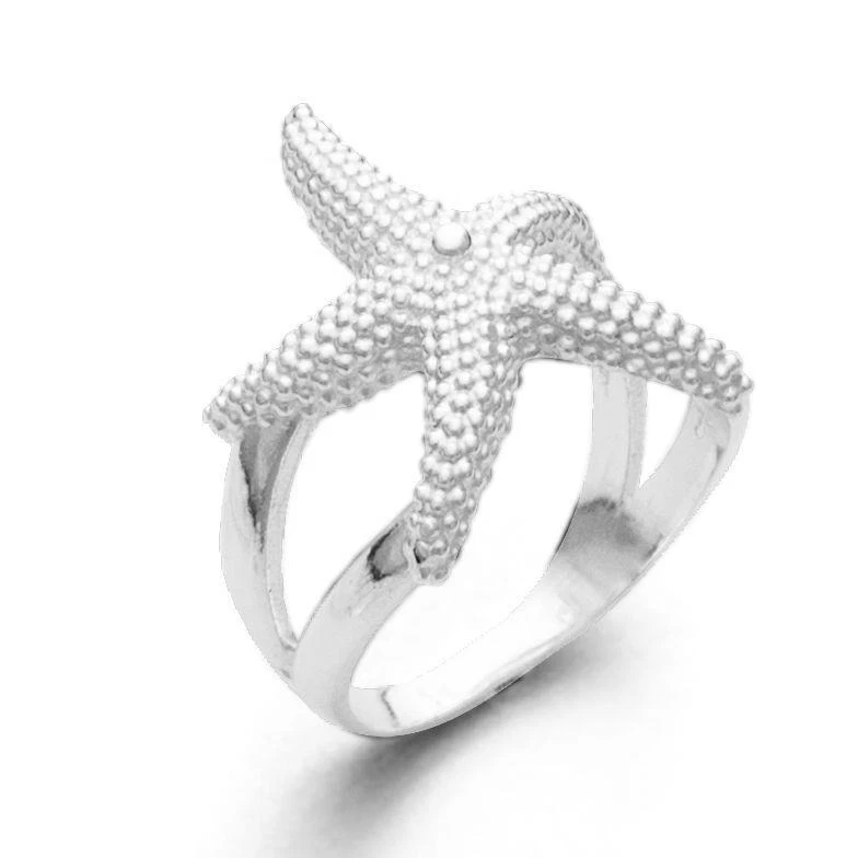 DUR Schmuck Ring Seestern Silber 925/- (R4570) Gr.54 – Bild 1