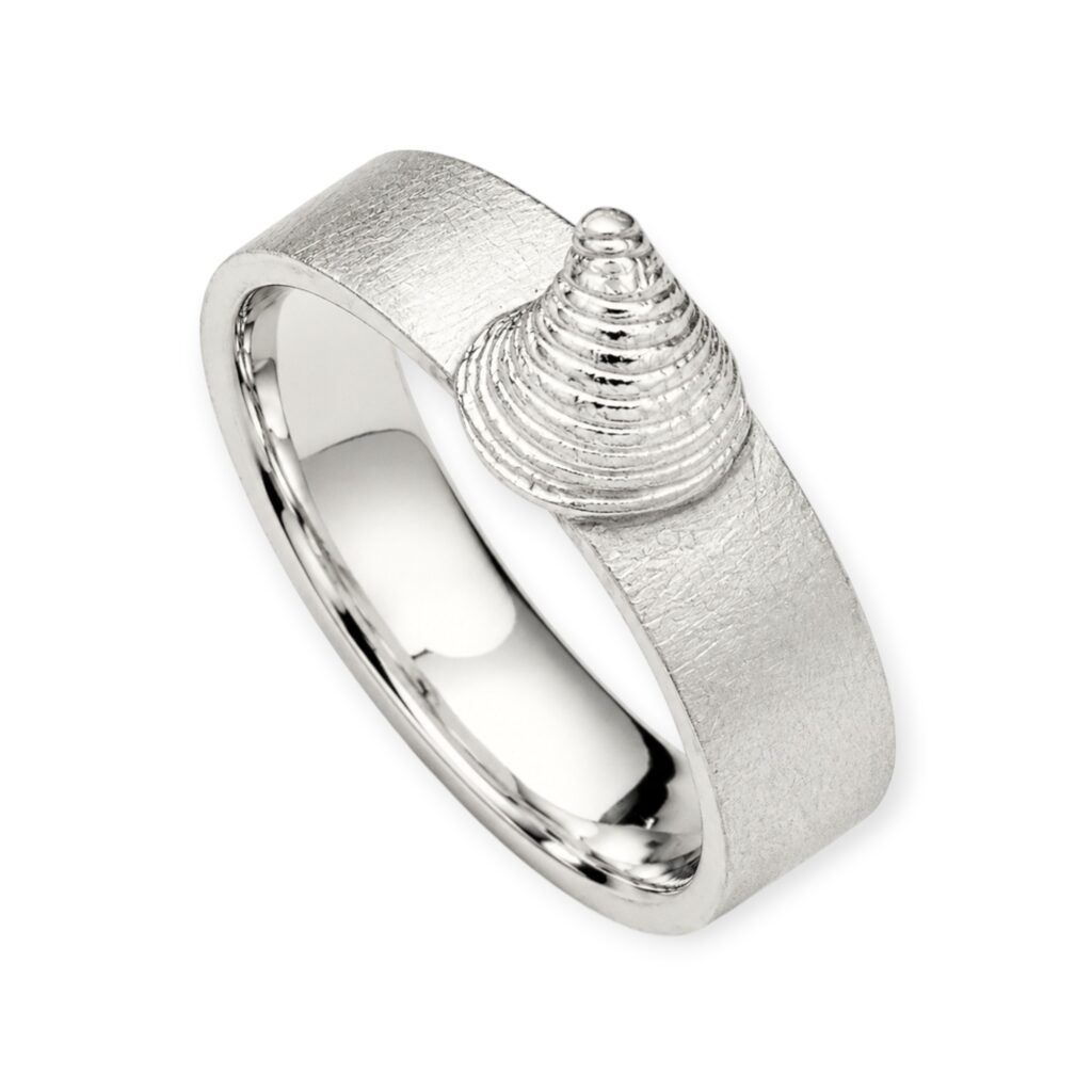 DUR Schmuck Ring MUSCHEL, Silber 925/- (R5451)