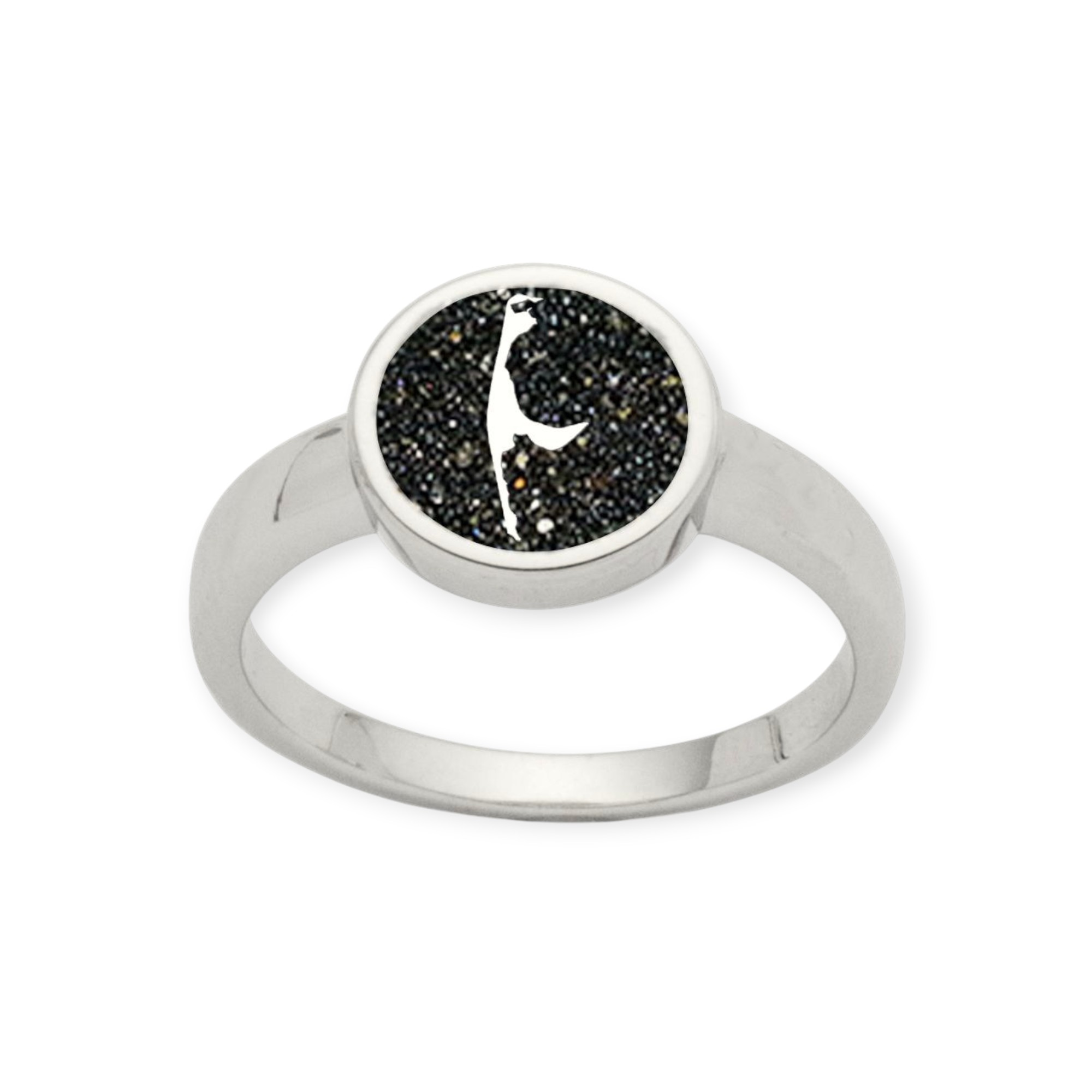 DUR Schmuck Ring SYLT Lavasand, Silber 925/- rhodiniert (R5498)