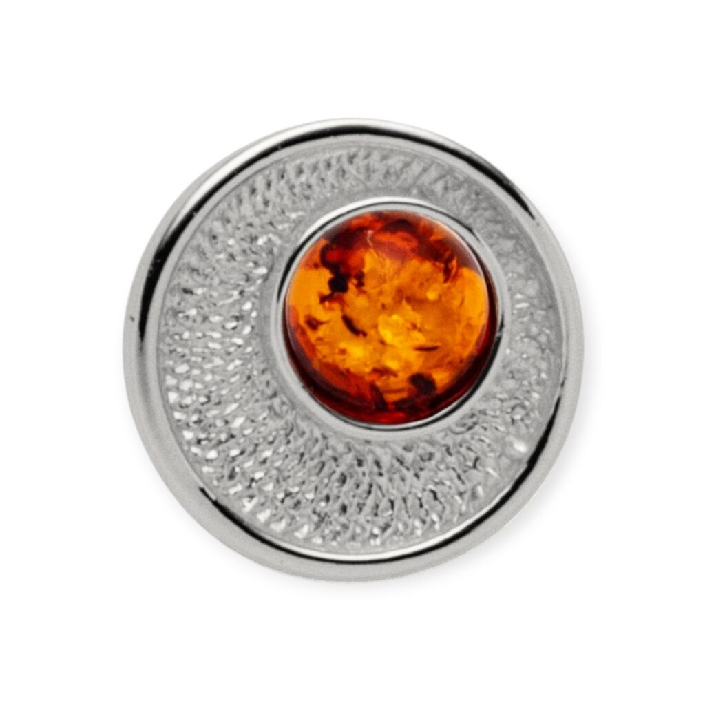 DUR Element MEERESSTRUDEL Bernstein, Silber 925/- rhodiniert F425