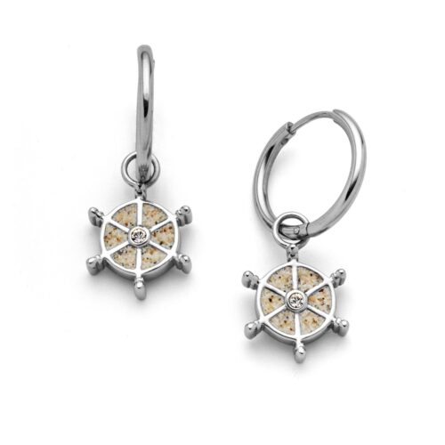 DUR Schmuck Creole NAVORA Strandsand/Crystal, Edelstahl STE1002SA