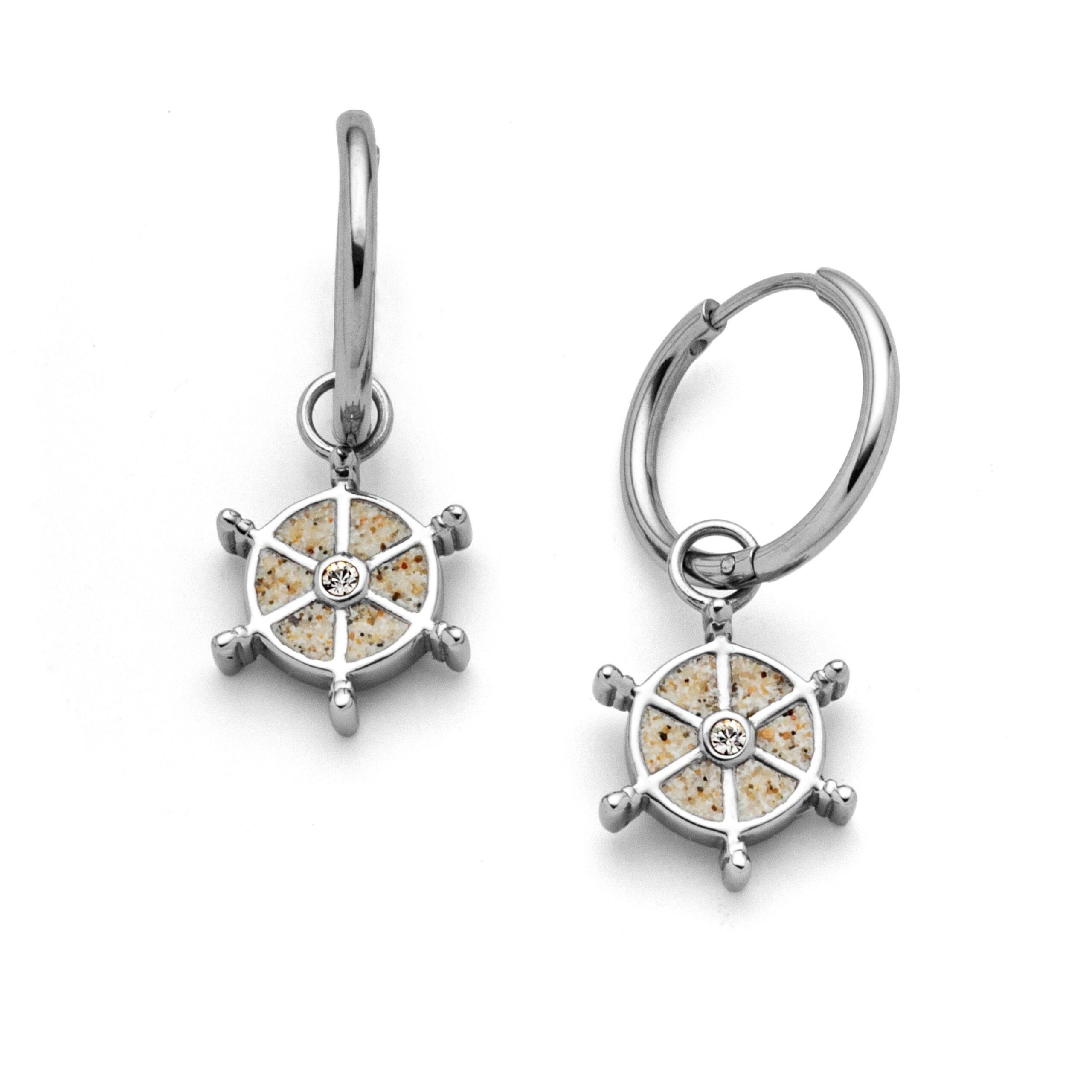 DUR Schmuck Creole NAVORA Strandsand/Crystal, Edelstahl STE1002SA – Bild 1